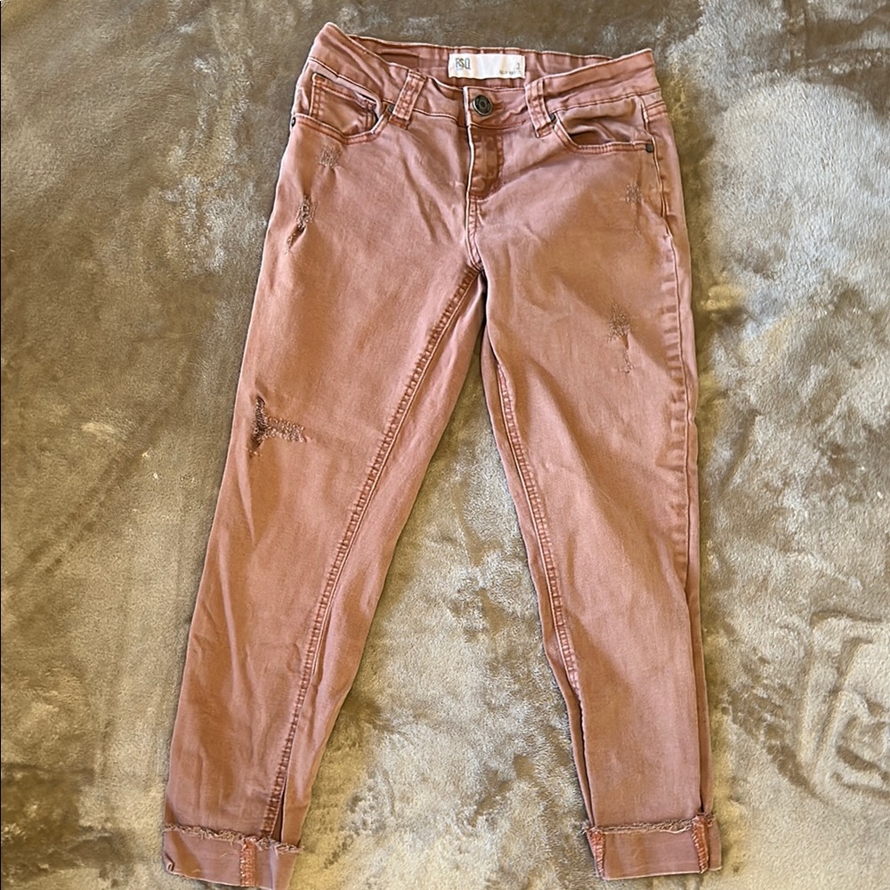 RSQ Pink Ankle Cropped Jeans Fashion-Forward